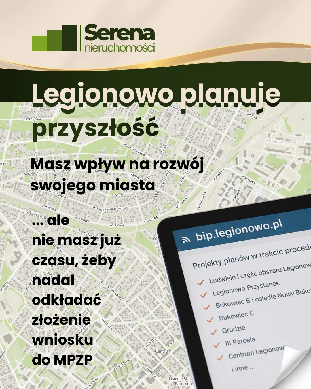 Legionowo planuje przyszłość — plany zagospodarowania przestrzennego